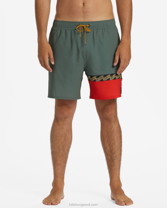 Burleigh layback 17'' lauapüksid mehed salvei D28T10 Billabong