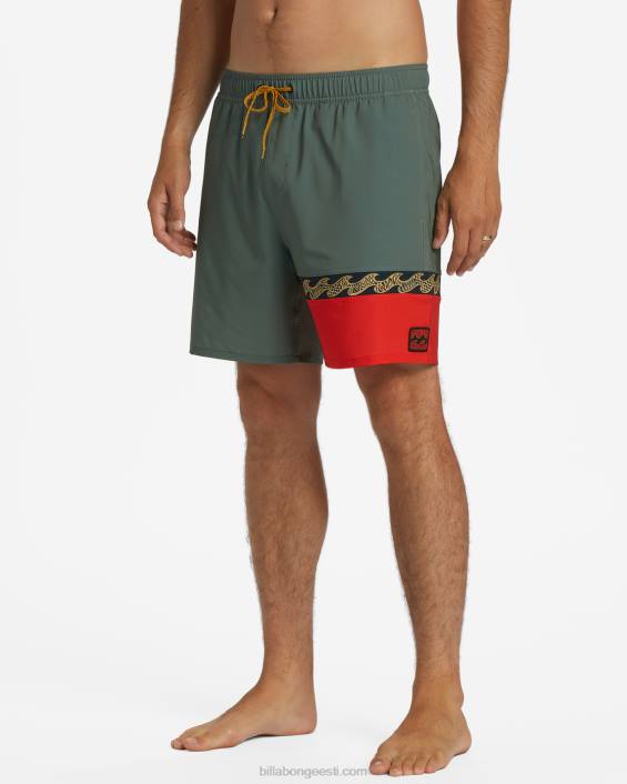 Burleigh layback 17'' lauapüksid mehed salvei D28T10 Billabong