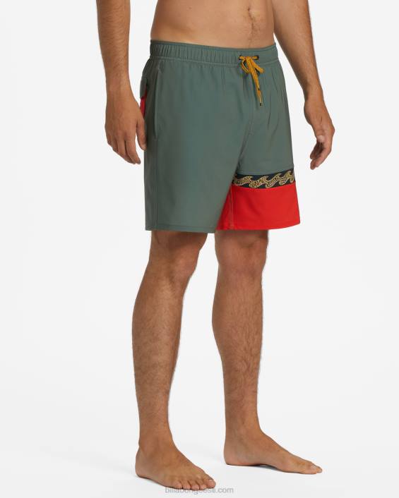 Burleigh layback 17'' lauapüksid mehed salvei D28T10 Billabong