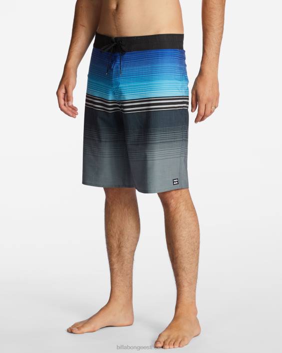 terve päeva kanarbiku triibuga pro performance 20'' boardshorts mehed sinine D28T51 Billabong