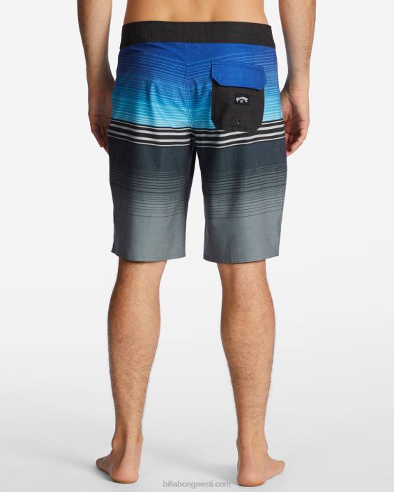 terve päeva kanarbiku triibuga pro performance 20'' boardshorts mehed sinine D28T51 Billabong