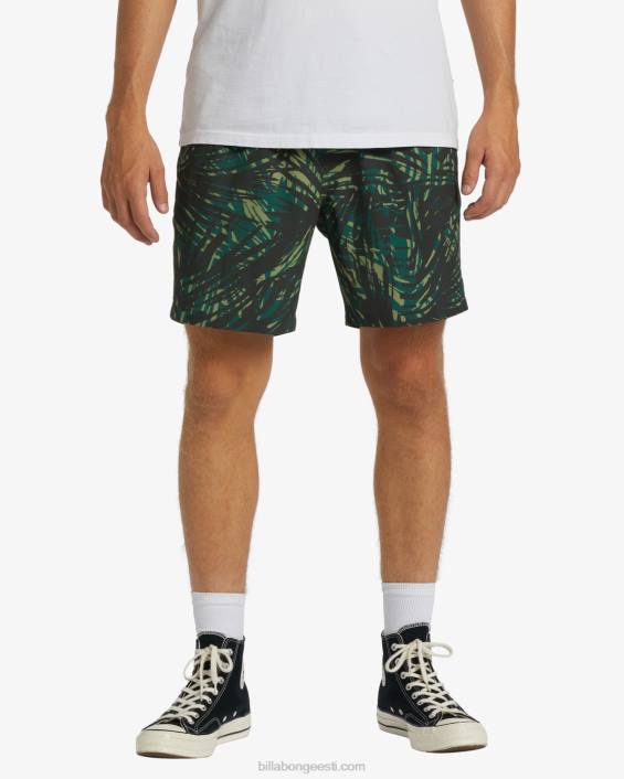 a/div surftrek elastsed vöökohaga lühikesed püksid 17'' mehed džungel D28T379 Billabong