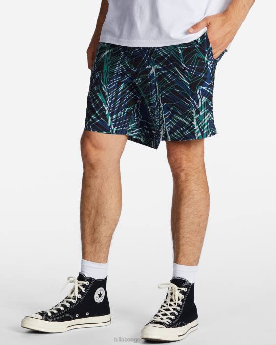 a/div surftrek elastsed vöökohaga lühikesed püksid 17'' mehed ruumi sinine D28T461 Billabong