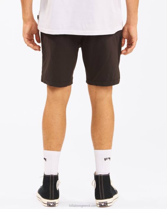 a/div surftrek pluss orgaanilised elastsed vöökohaga lühikesed püksid 19'' mehed must D28T236 Billabong