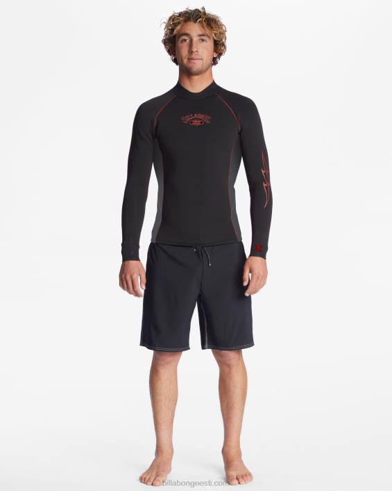 1/1 mm absoluutne märja ülikonna jope mehed must/hall D28T911 Billabong