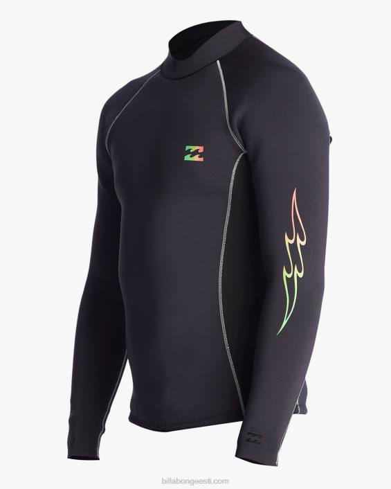 2mm absoluutne vahetusjope mehed must pleekimine D28T905 Billabong