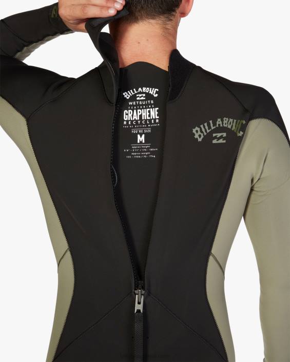 3/2 absoluutse seljaga tõmblukuga täielik veeülikond mehed sõjaväelased D28T895 Billabong