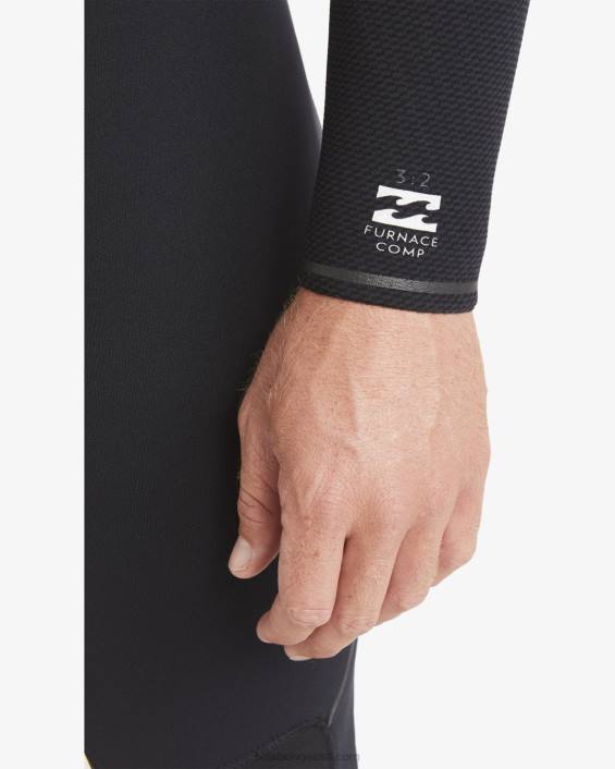 3/2 ahju comp rindkere tõmblukuga täielik veeülikond mehed must D28T878 Billabong