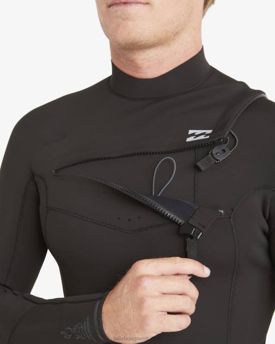 4/3 absoluutse rinna tõmblukuga veeülikond mehed must D28T882 Billabong