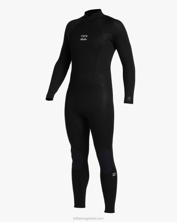 5/4 absoluutse selja tõmblukuga pikkade varrukatega kostüüm mehed must D28T902 Billabong