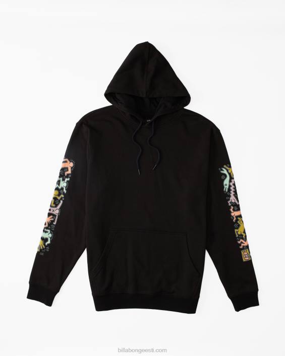 keith haring moosiga kapuuts mehed must D28T221 Billabong