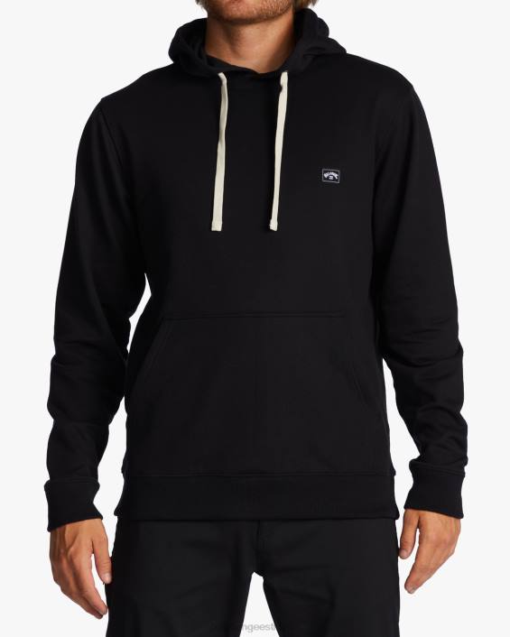 kogu päeva orgaaniline pullover hoodie mehed must D28T279 Billabong