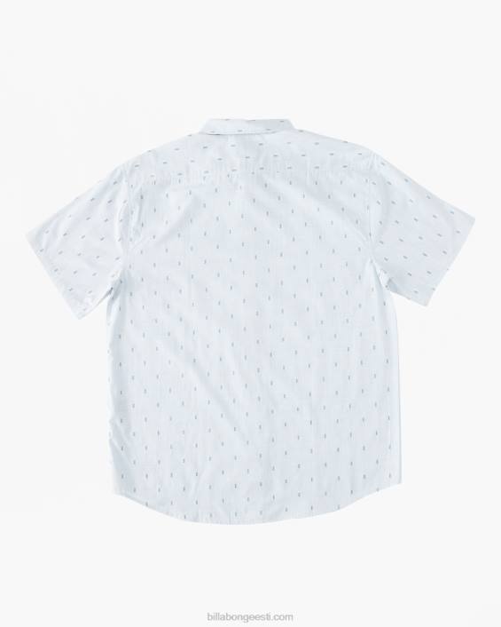 kogu päeva žakaarvärvi lühikeste varrukatega särk mehed sinine udu D28T402 Billabong