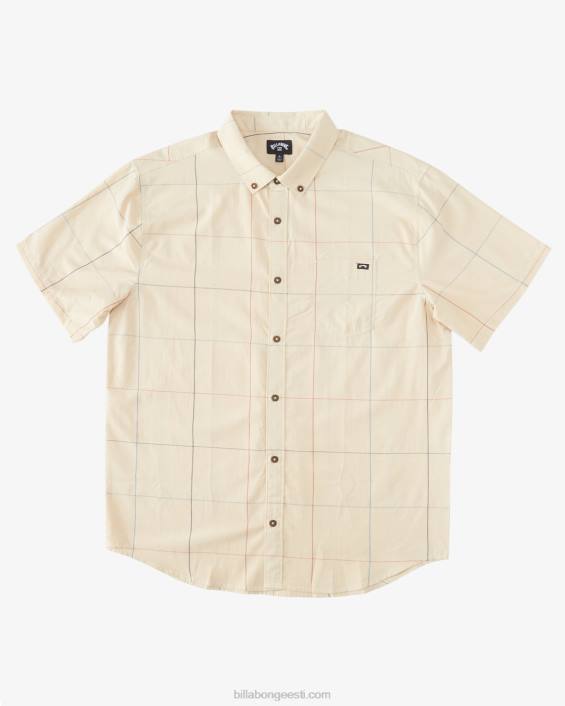 terve päeva ruuduline lühikeste varrukatega särk mehed liiv D28T647 Billabong
