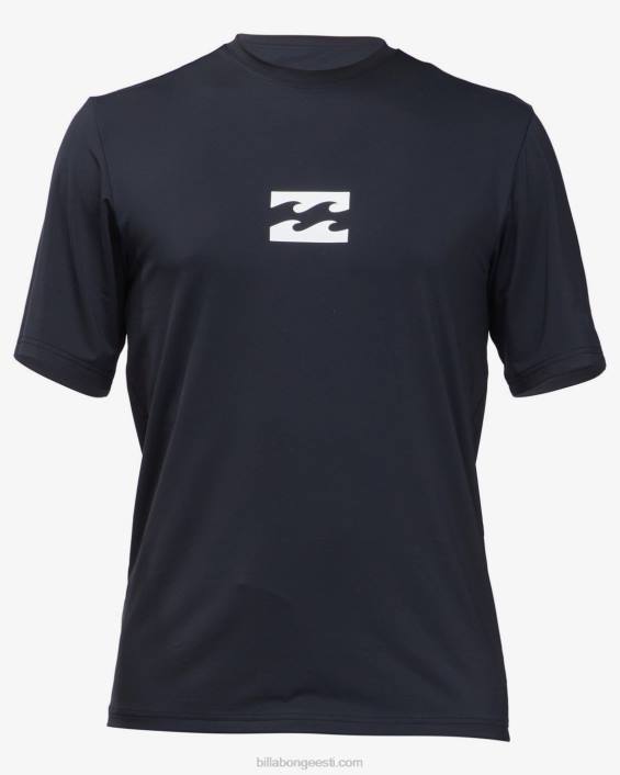 kogu päeva laine lahtiselt sobiv upf 50+ lühikeste varrukatega surfisärk mehed must D28T287 Billabong