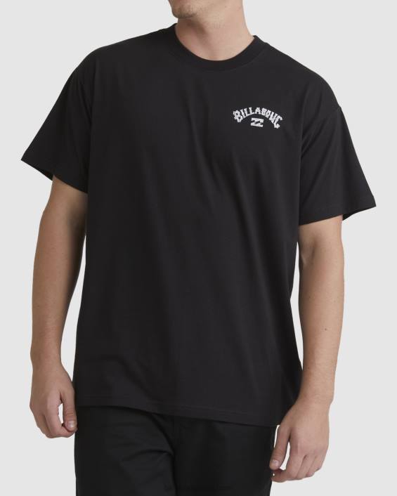 Pilpeled arch lühikeste varrukatega T-särk mehed must D28T419 Billabong