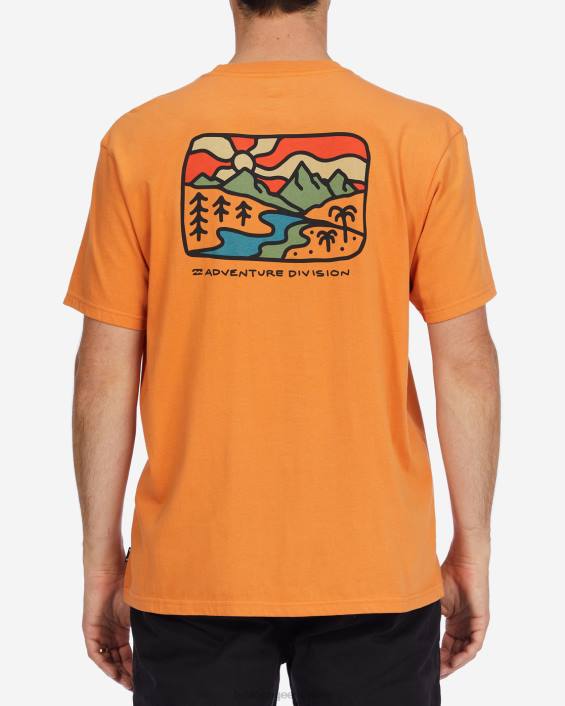 a/div shine orgaaniline lühikeste varrukatega T-särk mehed aprikoos D28T519 Billabong