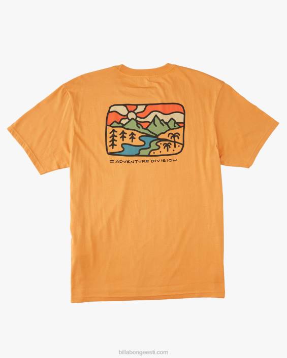 a/div shine orgaaniline lühikeste varrukatega T-särk mehed aprikoos D28T519 Billabong