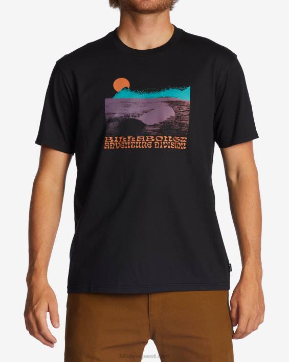 alaska laine orgaaniline T-särk mehed pestud mustaks D28T471 Billabong