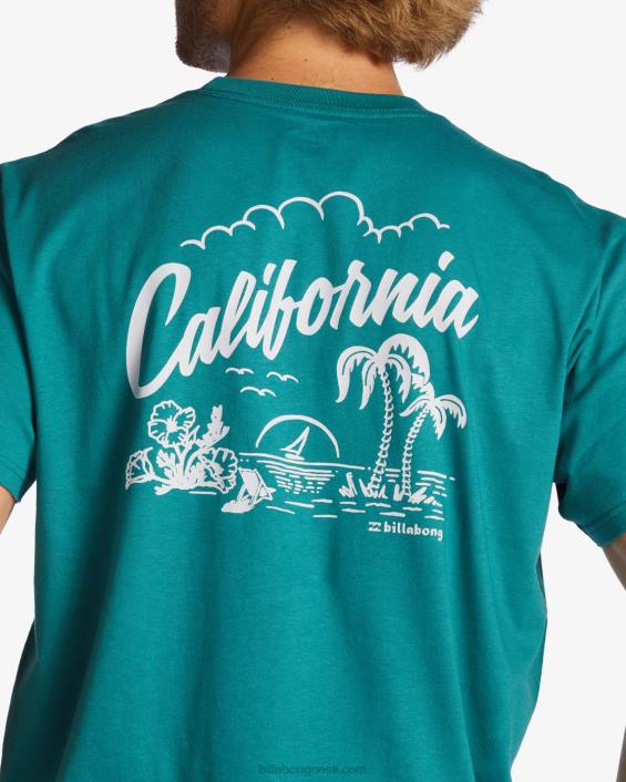 ca tervitaja t-särk mehed sinine D28T434 Billabong