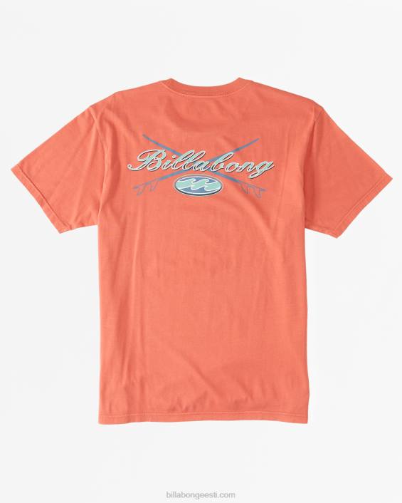 crossboards t-särk mehed tume korall D28T624 Billabong
