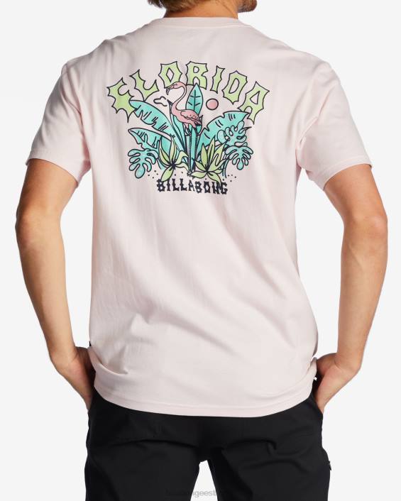 florida kaare t-särk mehed roosa udu D28T420 Billabong