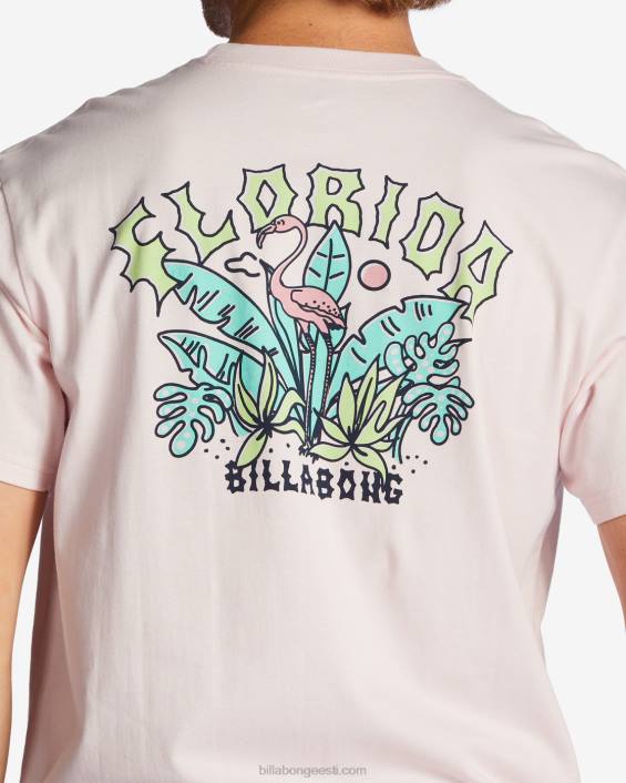 florida kaare t-särk mehed roosa udu D28T420 Billabong