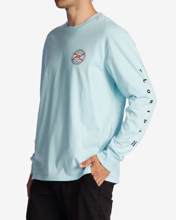 florida salute pikkade varrukatega T-särk mehed rannikuäärne D28T422 Billabong