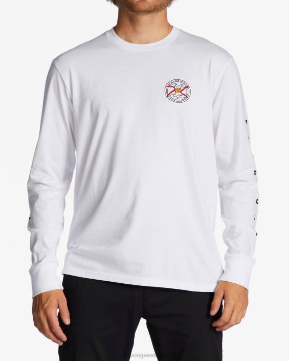 florida salute pikkade varrukatega T-särk mehed valge D28T394 Billabong