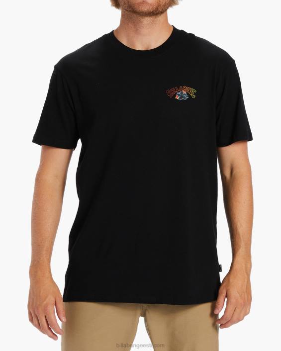 kamea lava t-särk mehed pestud mustaks D28T501 Billabong