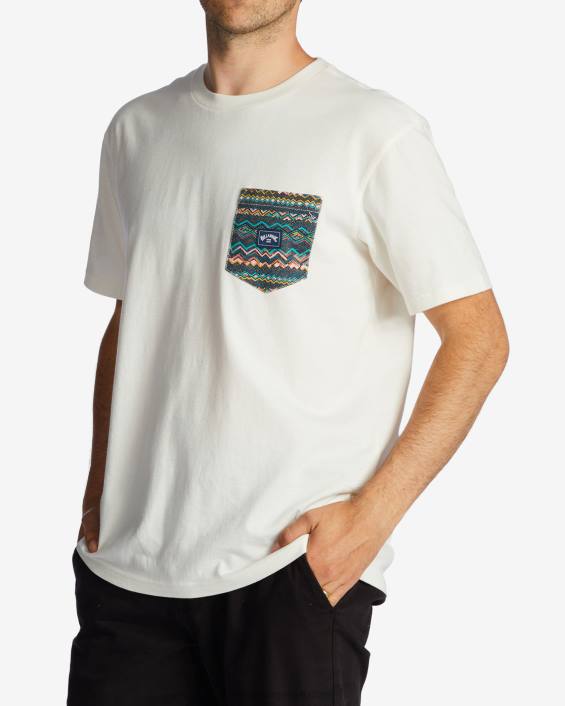 meeskonna tasku t-särk mehed valkjas D28T654 Billabong