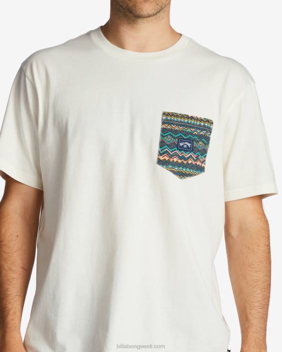 meeskonna tasku t-särk mehed valkjas D28T654 Billabong