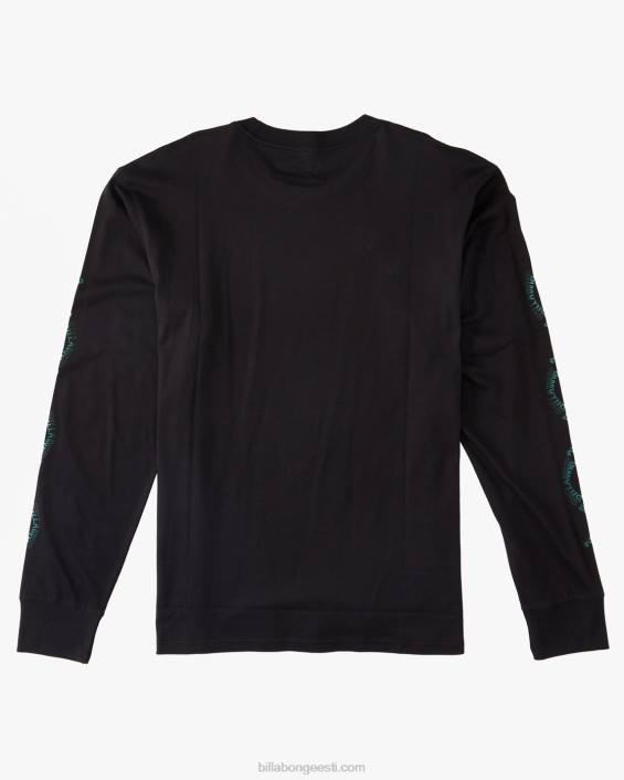 tagasi visata pikkade varrukatega t-särk mehed must D28T621 Billabong