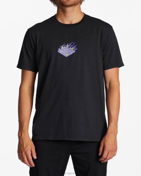 teemandiga t-särk mehed pestud mustaks D28T410 Billabong