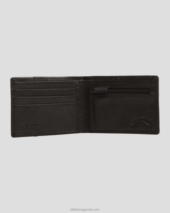 kesklinna õhukese joonega kahekordne rahakott mehed must tera D28T841 Billabong