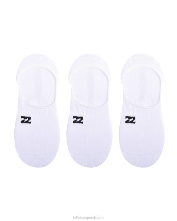 3-pakendis südamikuga no-show sokid mehed valge D28T704 Billabong