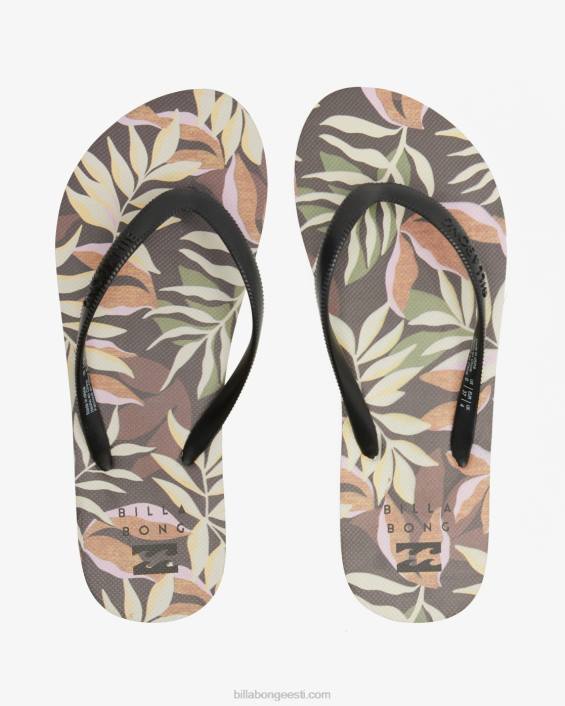 dama kummist plätud sandaalid naised must multi D28T2513 Billabong