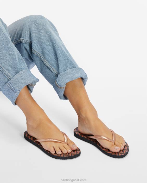 dama kummist plätud sandaalid naised telliskivi D28T2520 Billabong