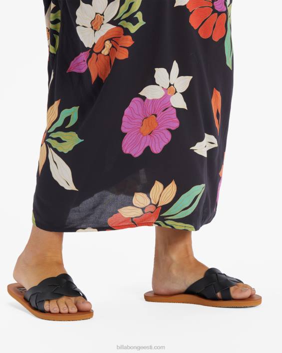 lana liuguriga sandaalid naised maha must D28T2512 Billabong