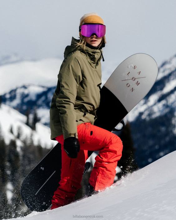 nela soojustusega lumepüksid naised tulipunane D28T2564 Billabong