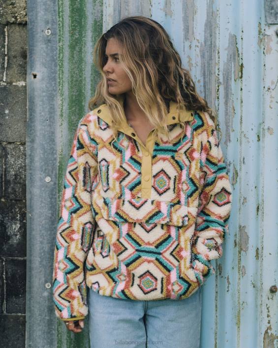 a/div switchback pullover, kaelusega dressipluus naised oliivi see D28T1993 Billabong