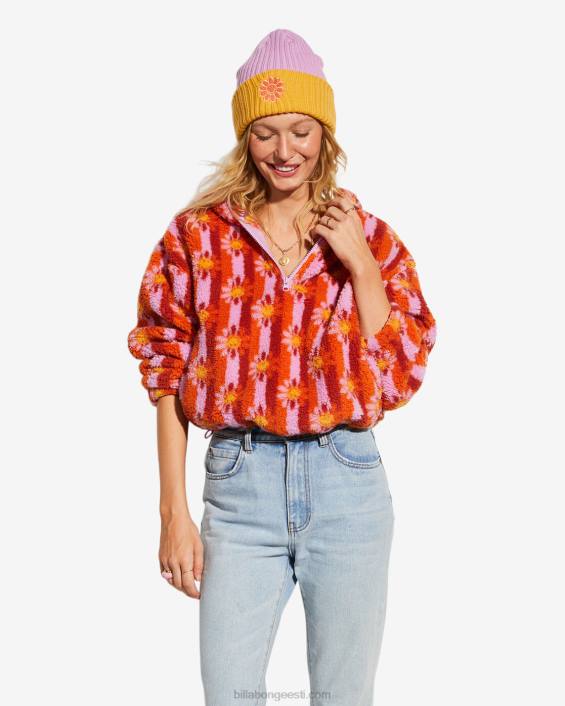 billabong x smiley hubane naeratustega dressipluus naised oranž suudlus D28T2186