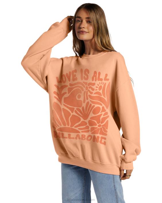 sõita ülisuure kaelusega dressipluusis naised hele melon D28T2036 Billabong