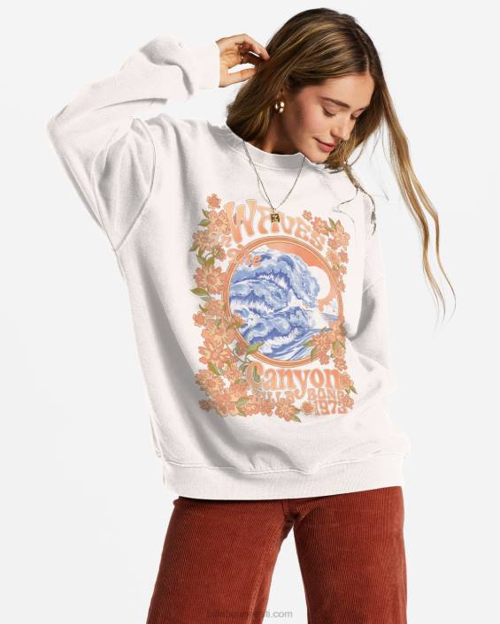 sõita ülisuure kaelusega dressipluusis naised soola kristall D28T2077 Billabong