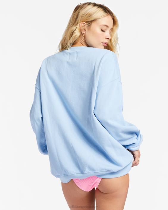 sõita meeskonnakaelusega dressipluusis naised sinine taevas D28T2151 Billabong