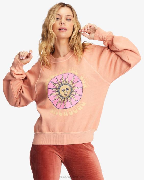 siin on graafiline kaelusega dressipluus naised kanjoni päikeseloojang D28T2230 Billabong