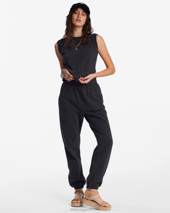 laupäevased dressipüksid naised mustad liivad D28T2023 Billabong