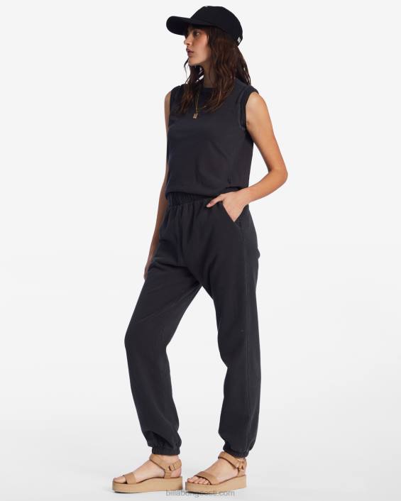 laupäevased dressipüksid naised mustad liivad D28T2023 Billabong