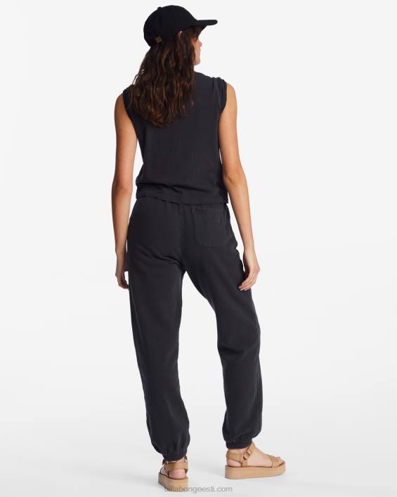 laupäevased dressipüksid naised mustad liivad D28T2023 Billabong