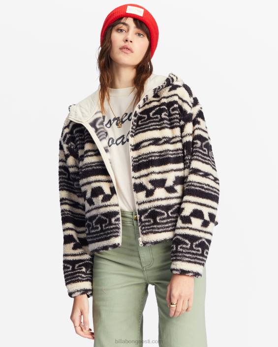 marlowe fliisist lukuga kapuutsiga jakk naised maha must D28T2209 Billabong